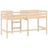 Lit mezzanine d'enfants sans matelas avec échelle 90x200 cm