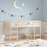 Children's loft bed without mattress with ladder 80x200 cm