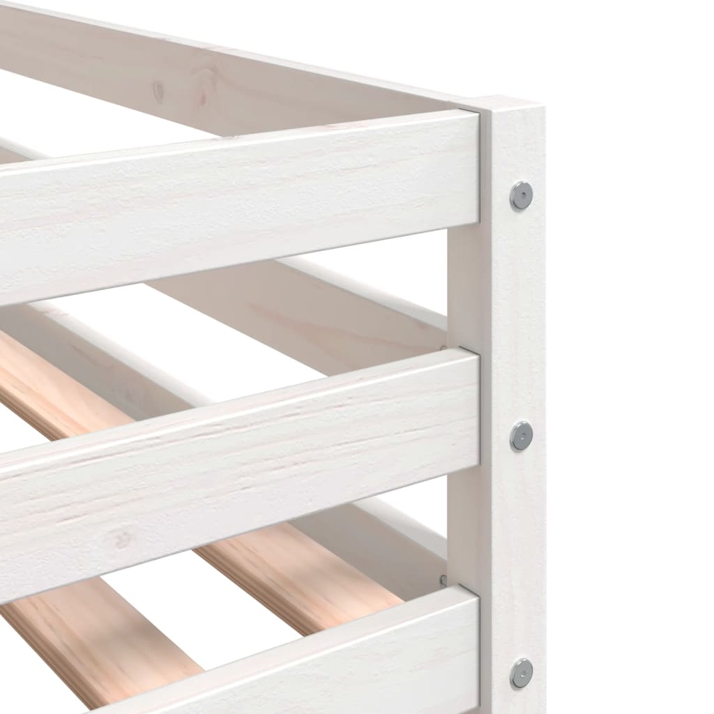 Children's loft bed without mattress with ladder 80x200 cm