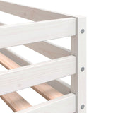 Children's loft bed without mattress with ladder 90x190 cm