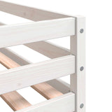 Children's loft bed without mattress with ladder 90x190 cm