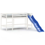 Lit mezzanine d'enfants sans matelas avec toboggan 80x200 cm