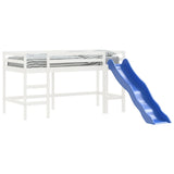 Lit mezzanine d'enfants sans matelas avec toboggan 80x200 cm