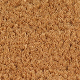 Tapis de porte naturel demi-rond 40x60cm fibre de coco touffeté