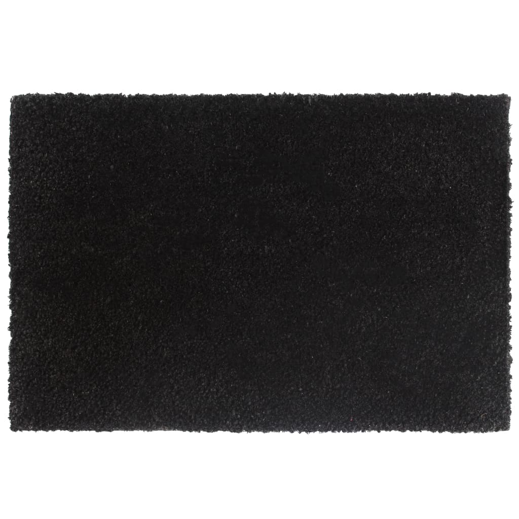 Tapis de porte 5 pcs noir 40x60 cm fibre de coco touffeté