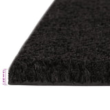 Tapis de porte 5 pcs noir 40x60 cm fibre de coco touffeté