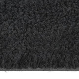 Tapis de porte noir demi-rond 40x60 cm fibre de coco touffeté