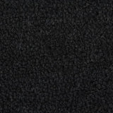 Tapis de porte noir demi-rond 50x80 cm fibre de coco touffeté