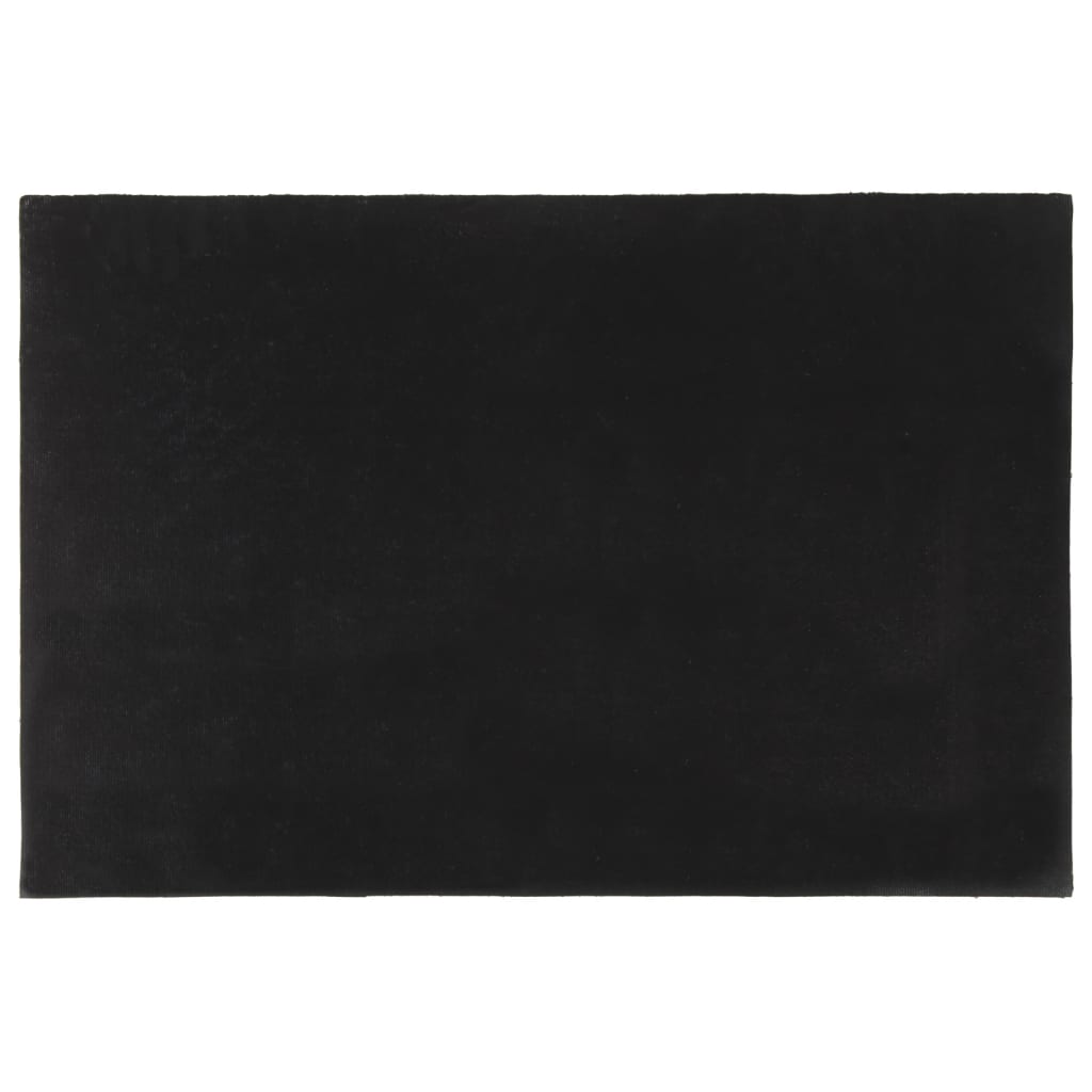 Schwarze Fußmatte 60x90 cm, getuftete Kokosfaser