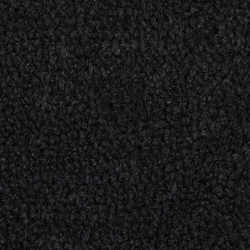 Tapis de porte noir 90x150 cm fibre de coco touffeté