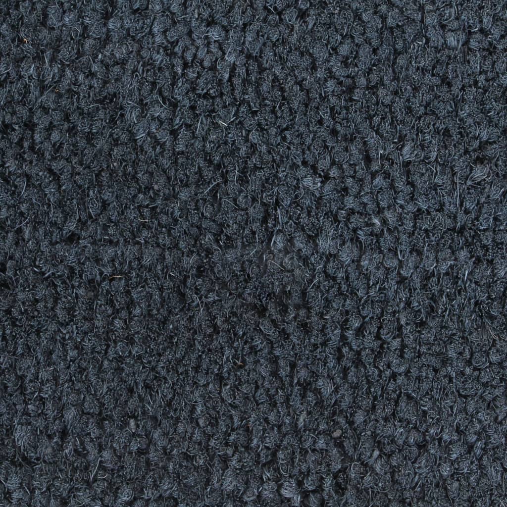 Tapis de porte gris foncé 100x200 cm fibre de coco touffeté