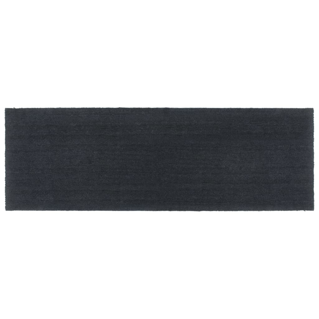 Tapis de porte gris foncé 100x300 cm fibre de coco touffeté