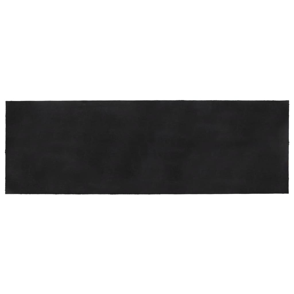 Tapis de porte gris foncé 100x300 cm fibre de coco touffeté