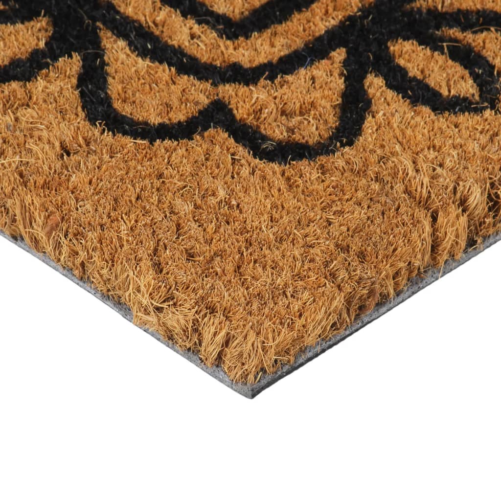 Tapis de porte naturel 45x75 cm fibre de coco touffeté