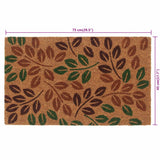 Tapis de porte naturel 45x75 cm fibre de coco touffeté