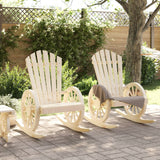 Chaises à bascule Adirondack lot de 2 bois de sapin massif