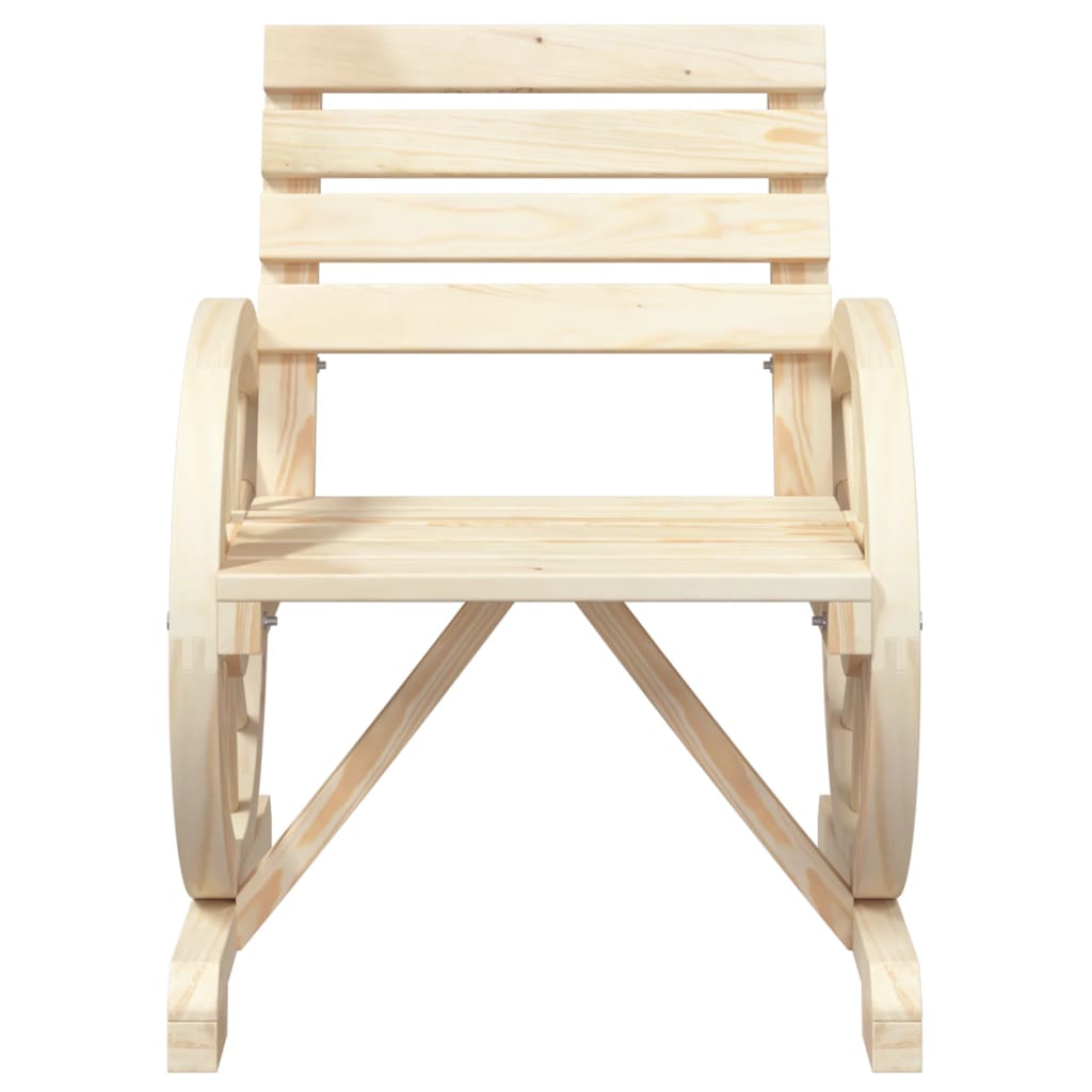 Chaises de jardin lot de 4 Bois de sapin massif