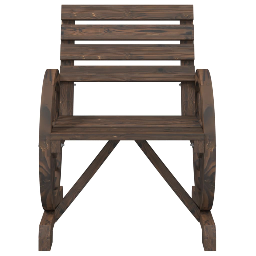 Chaises de jardin lot de 4 Bois de sapin massif