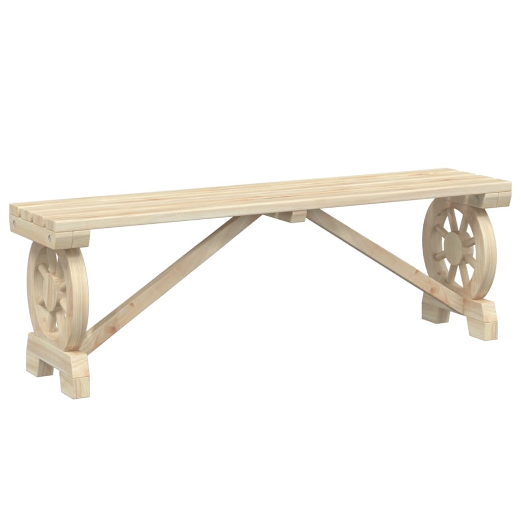 Bancs de jardin lot de 2 bois de sapin massif