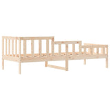 Lit de jour sans matelas 80x200 cm bois de pin massif