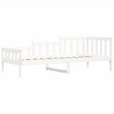 Lit de jour sans matelas blanc 80x200 cm bois de pin massif