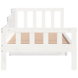 Lit de jour sans matelas blanc 80x200 cm bois de pin massif