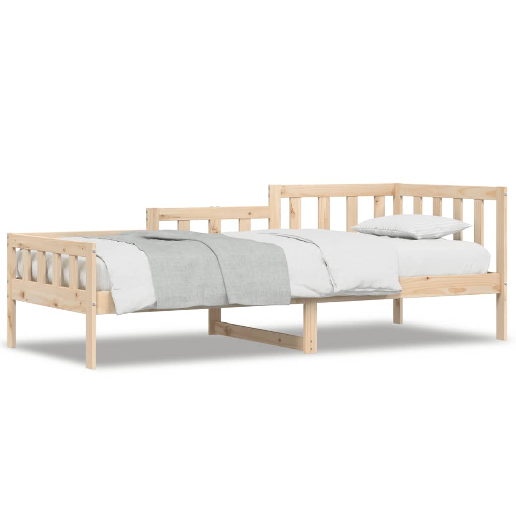 Lit de jour sans matelas 90x190 cm bois de pin massif