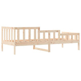 Day bed without mattress 90x190 cm solid pine wood