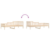 Day bed without mattress 90x190 cm solid pine wood