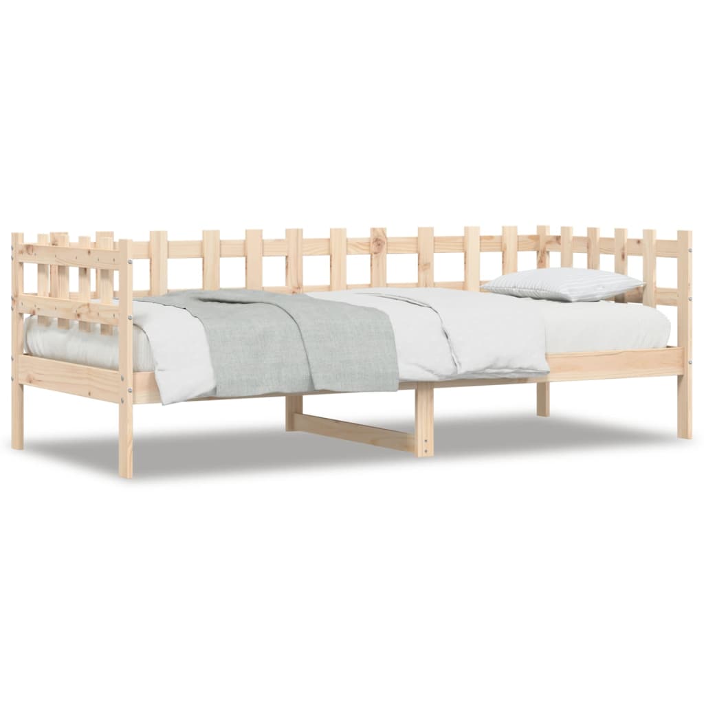 Lit de jour sans matelas 80x200 cm bois de pin massif