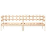 Lit de jour sans matelas 80x200 cm bois de pin massif