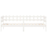 Lit de jour sans matelas blanc 80x200 cm bois de pin massif