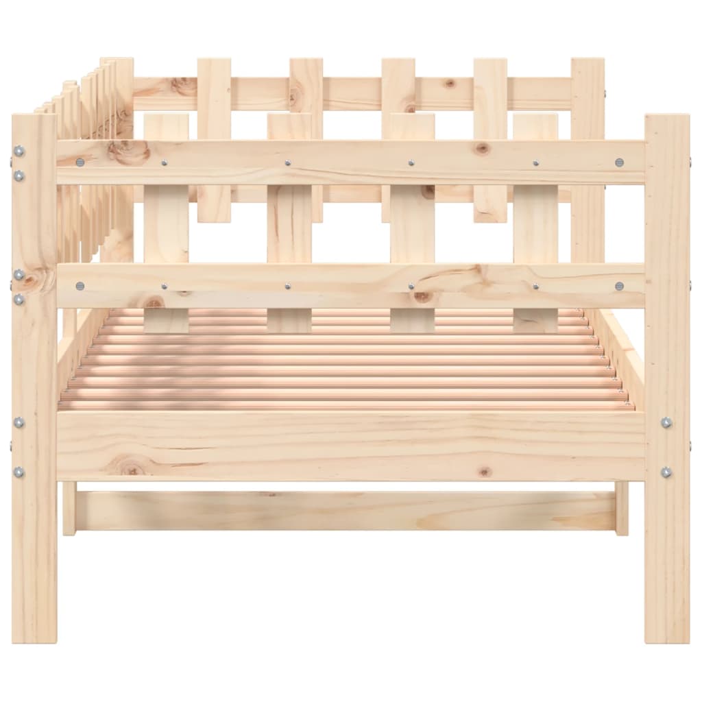 Lit de jour sans matelas 90x200 cm bois de pin massif