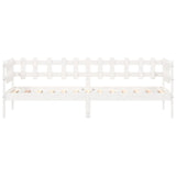 Lit de jour sans matelas blanc 90x200 cm bois de pin massif