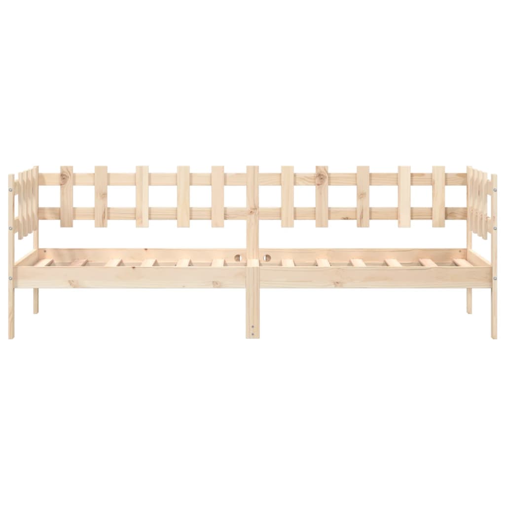 Lit de jour sans matelas 90x190 cm bois de pin massif