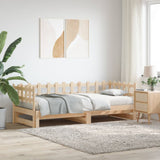 Sliding bed without mattress 2x(80x200) cm Solid wood