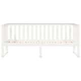 Lit de jour sans matelas blanc 90x200 cm bois de pin massif