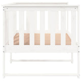 Lit de jour sans matelas blanc 90x200 cm bois de pin massif