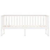 Lit de jour sans matelas blanc 80x200 cm bois de pin massif