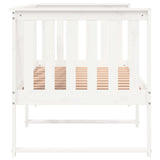 Lit de jour sans matelas blanc 80x200 cm bois de pin massif