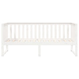 Lit de jour sans matelas blanc 100x200 cm bois de pin massif