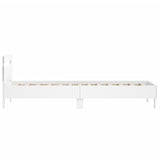 Cadre de lit sans matelas avec lumières LED blanc 100x200 cm