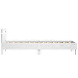 Cadre de lit sans matelas avec lumières LED blanc 90x200 cm