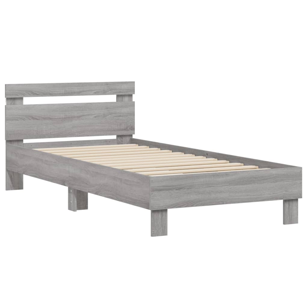 Cadre de lit sans matelas avec lumières LED 90x190 cm