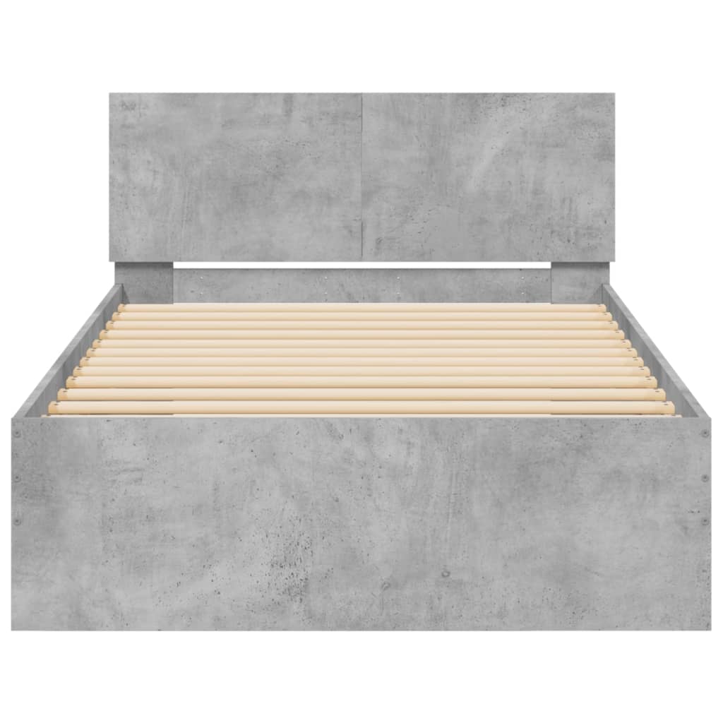 Bettgestell ohne Matratze mit LED-Leuchten 100x200 cm