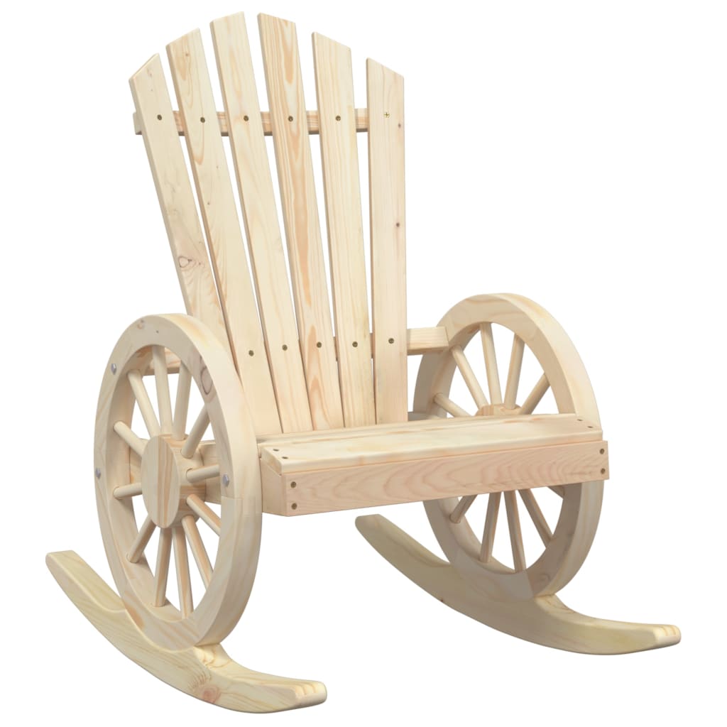 Adirondack rocking chair solid fir wood