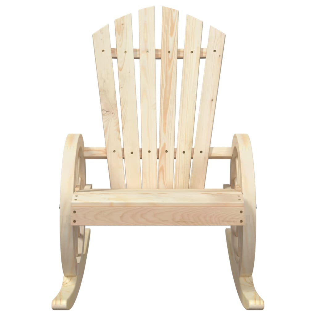 Adirondack rocking chair solid fir wood