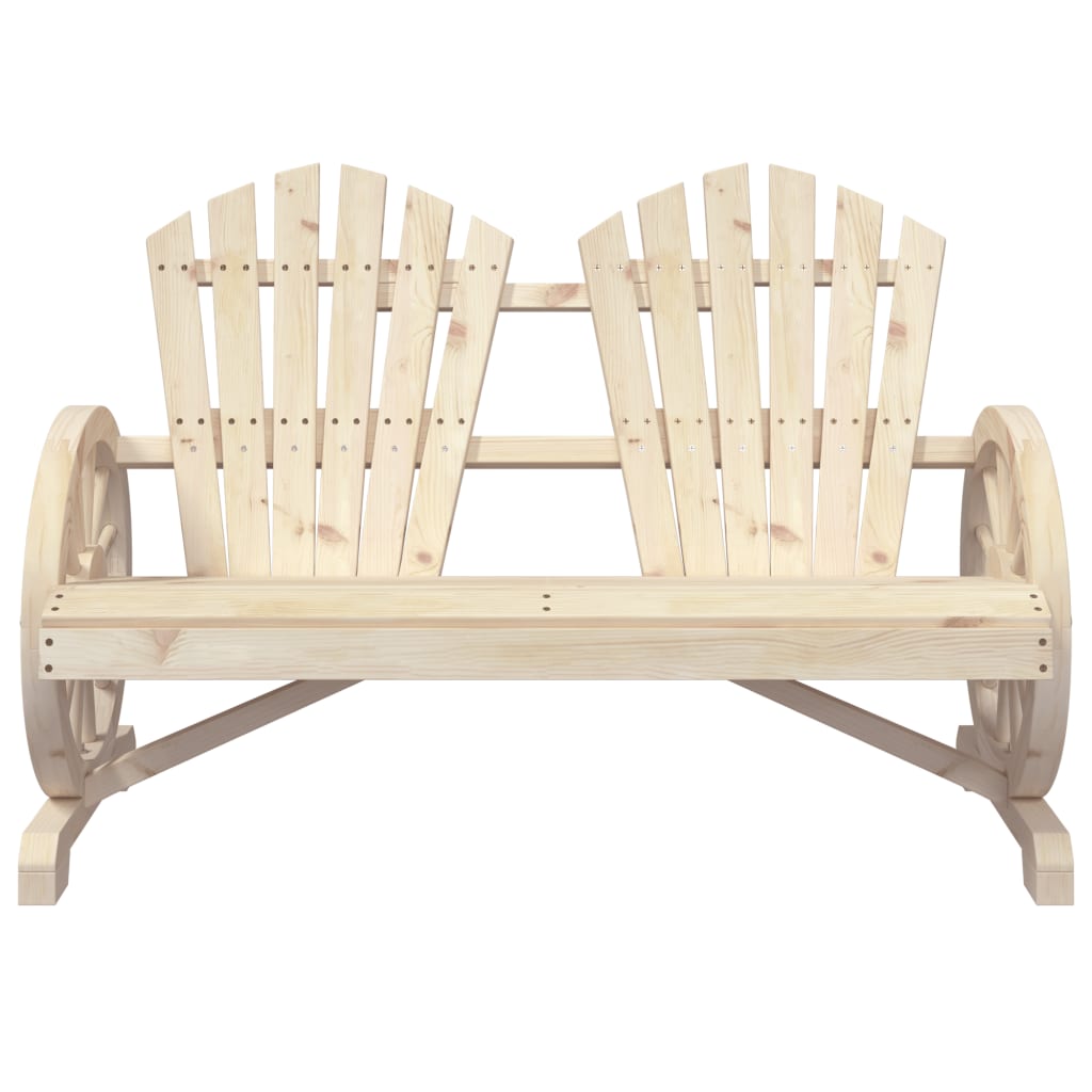 Chaise de jardin Adirondack 2 places bois de sapin massif