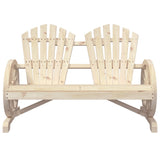 Chaise de jardin Adirondack 2 places bois de sapin massif