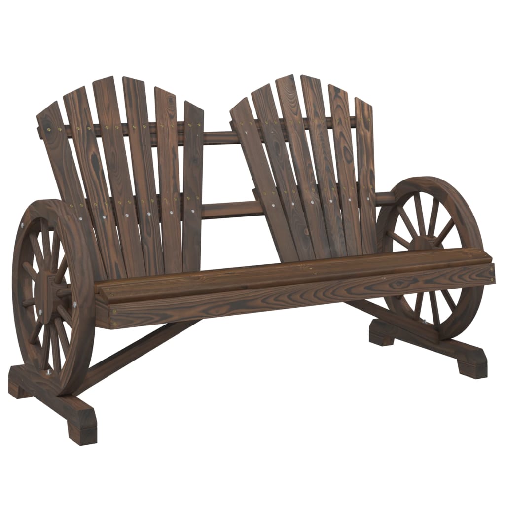 Adirondack 2-seater garden chair made from solid fir wood